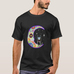 T-shirt Berger Allemand Dia De Los Muertos Squelette
