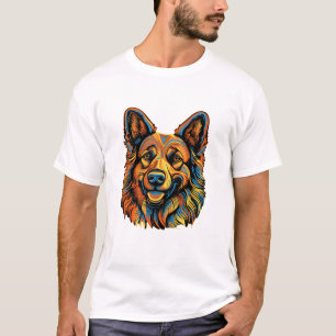 T-shirt Berger allemand drôle chien