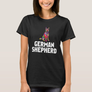 T-shirt Berger Allemand Drôle de Chien de Couleur