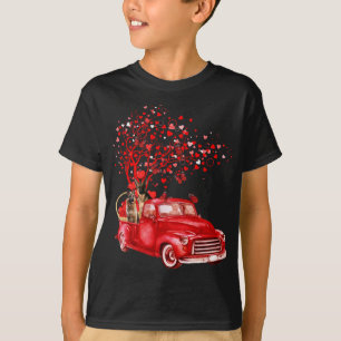 T-shirt Berger allemand équitation Camion Rouge Valentine