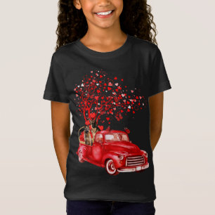 T-Shirt Berger allemand équitation Camion Rouge Valentine