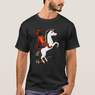 T-shirt Berger allemand équitation Unicorn Chien Hommes Fe