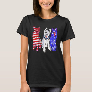 T-shirt Berger allemand États-Unis Drapeau américain 4 jui