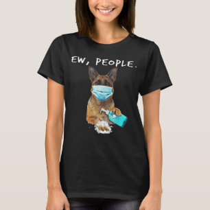 T-shirt Berger Allemand Ew Personnes Chien Portant Un Masq