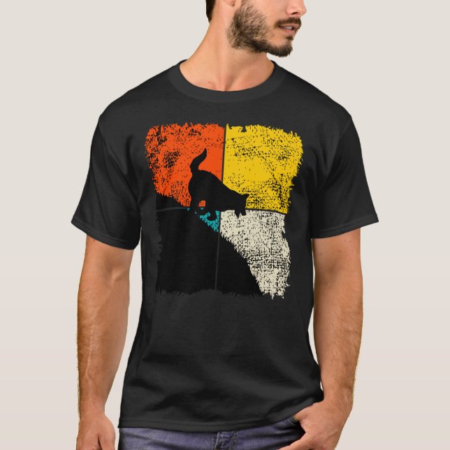 T-shirt Berger Allemand Gsd En Course (Devant)