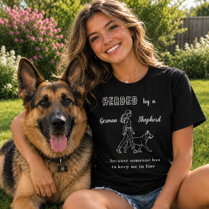 T-shirt Berger Allemand GSD humour noir