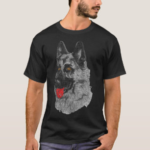 T-shirt Berger allemand GSD K9 Police Chien Maman Papa Cad