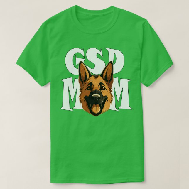 T-shirt berger allemand GSD Maman mignonne chien mère Fête (Design devant)