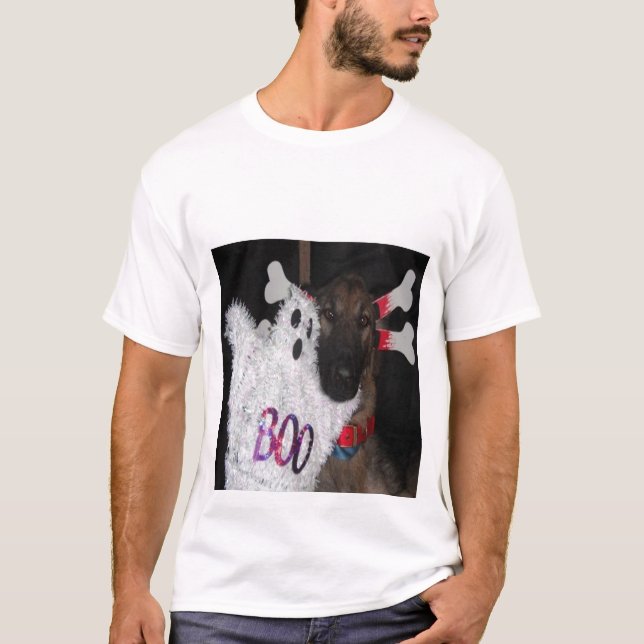T-shirt berger allemand Halloween Boo (Devant)