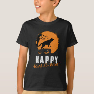 T-shirt Berger allemand heureux Howl-O-Ween Vintage drôle