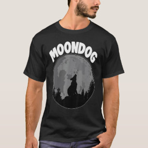 T-shirt Berger Allemand Hurlement Lune Chien Drôle Femmes 