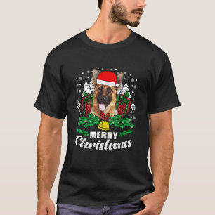 T-shirt Berger allemand Joyeux Noël Amoureux des chiens c
