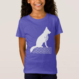 T-Shirt Berger Allemand Loki Nœud de Marin Blanc  