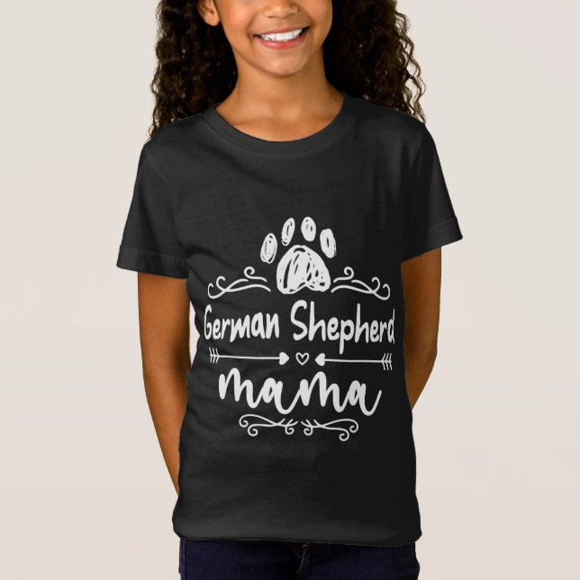 T-Shirt Berger Allemand Mama, Berger Allemand Amoureux des (Devant)