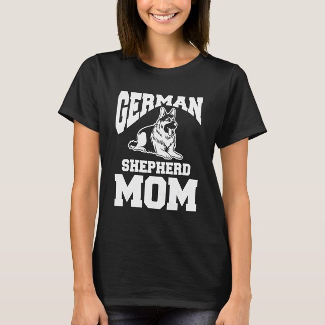 T-shirt berger allemand maman animal chien 1 (Devant)