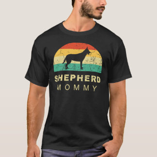 T-shirt berger allemand maman chien chien maman Retro Vint