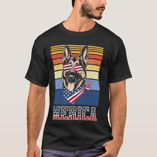T-shirt Berger Allemand Merica (Devant)