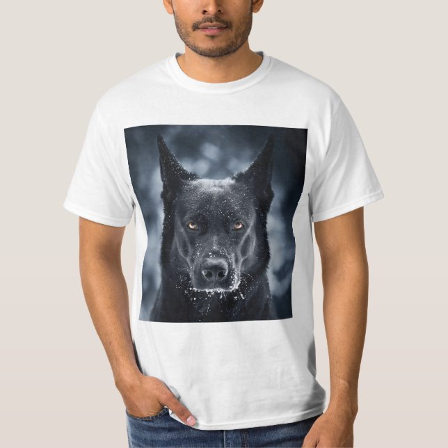 T-shirt Berger allemand noir (Devant)