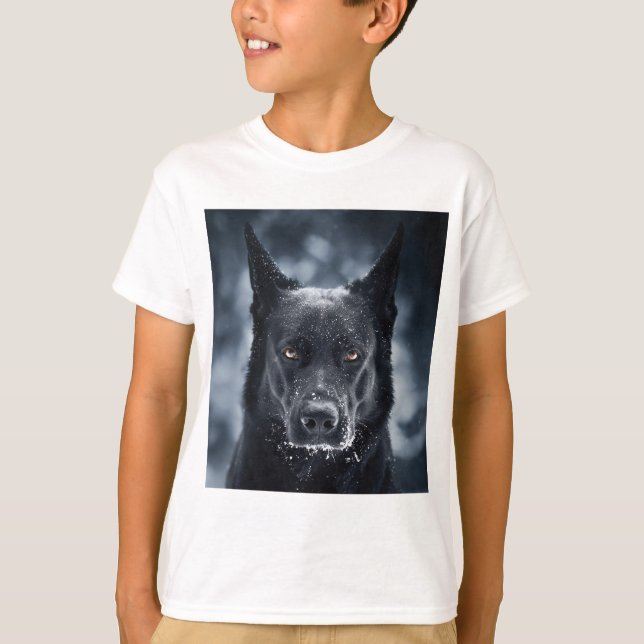 T-shirt Berger allemand noir (Devant)