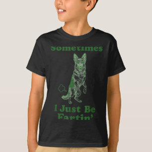 T-shirt Berger Allemand Pet Funnies Chien Parfois Je Suis
