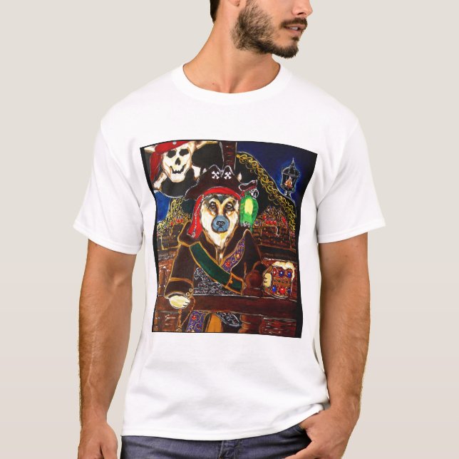 T-shirt Berger Allemand Pirate (Devant)