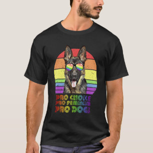 T-shirt Berger Allemand Pro Choix Pro Féminisme Pro Chiens