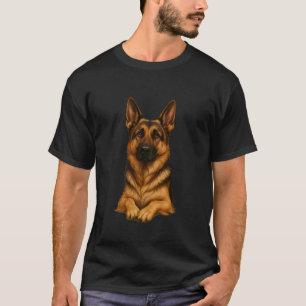 T-shirt Berger Allemand Réaliste