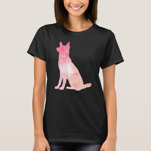T-shirt Berger allemand rose ajusté (Devant)