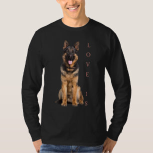 T-shirt Berger allemand Shepard Chien Maman Papa Aimer Ani