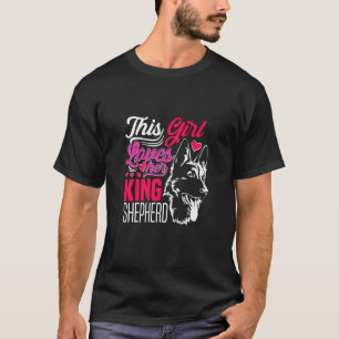 T-shirt Berger Allemand Son Roi Chien Herbant