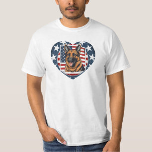 T-shirt Berger Allemand USA Patriotique