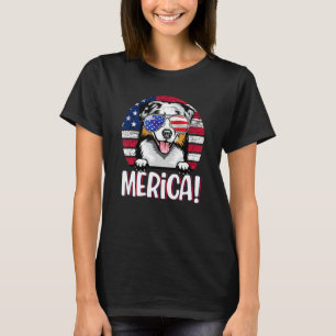 T-shirt Berger australien 4 juillet Drapeau américain