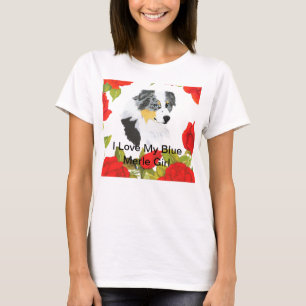 T-shirt Berger australien - amour d'I ma fille bleue de