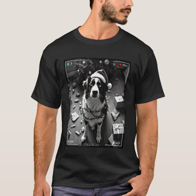 T-shirt Berger Australien de Noël pris en caméra (Devant)