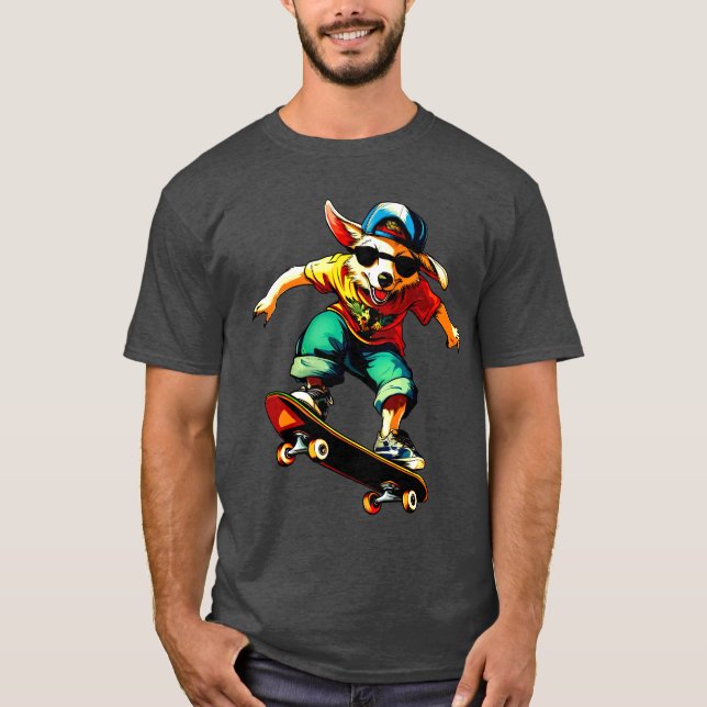 T-Shirt Berger Australien Skateboard (Devant)