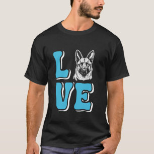 T-shirt Berger belge AMOUR Malinois Propriétaire de chien 