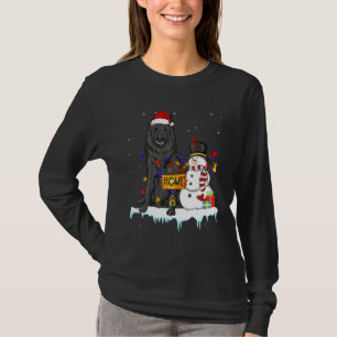 T-shirt Berger belge chien Noël bonhomme de neige Xmas lum