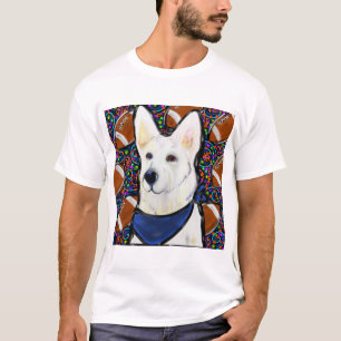 T-shirt Berger Blanc Allemand
