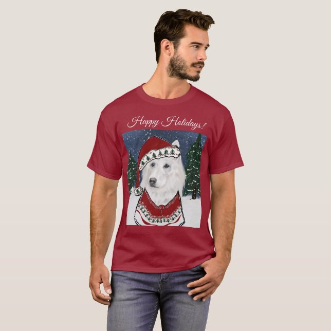T-shirt Berger Blanc Suisse  (Devant entier)