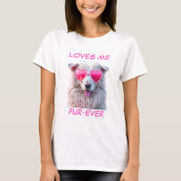 Berger Mouton Chien Coeur Coeur Coeur Lunettes de 