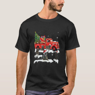 T-shirt Berger néerlandais équitation Camion Rouge Noël Jo
