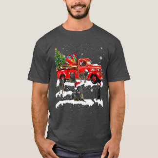 T-shirt Berger néerlandais équitation Camion Rouge Noël Jo