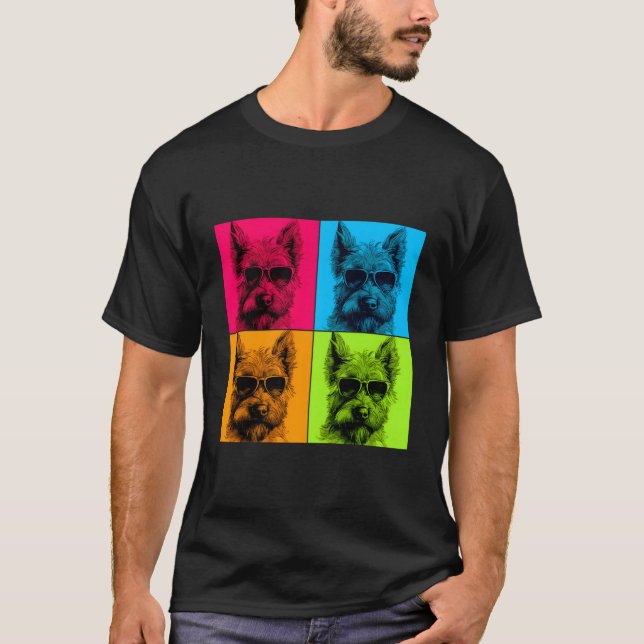 T-shirt Berger Picard Chig Pop Art Design Illustration Col (Devant)