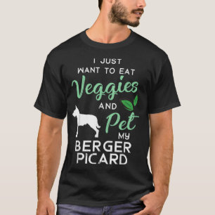 T-shirt Berger Picard Funny Vegan Dog Lover Owner Xmas Bir