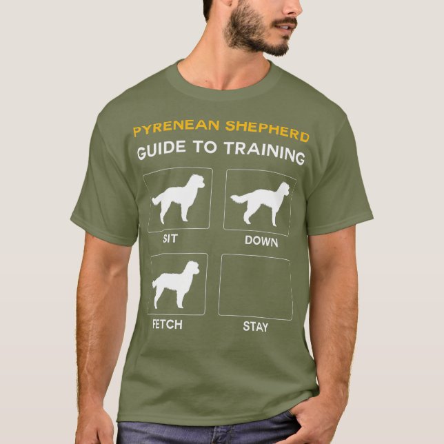 T-shirt Berger Pyrénéen Guide D'Entraînement Chien (Devant)