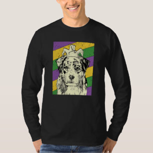 T-shirt Bergère australienne Jester Mardi Gras Chien Maman