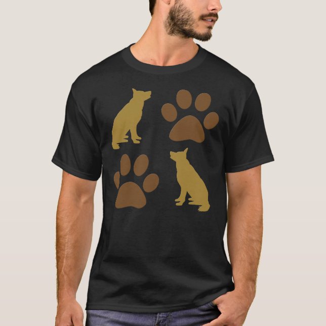 T-shirt Bergers allemands fondus (Devant)