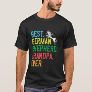 T-shirt Bergers allemands MEILLEUR GRAND-PÈRE BERGER ALLEM