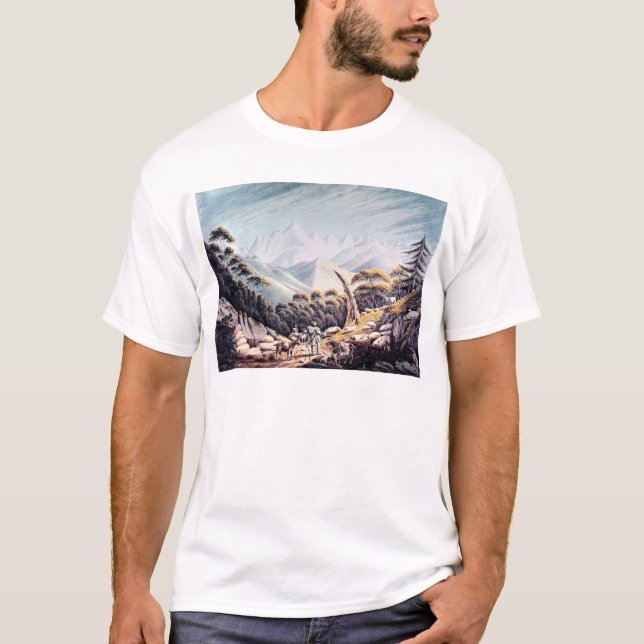T-shirt Bergers népalais en Himalaya, 1826 (Devant)