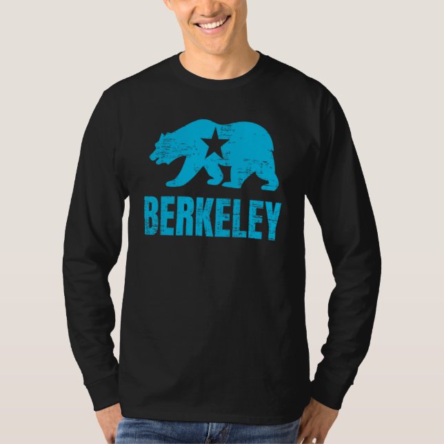 T-shirt Berkeley California Republic Bear Distressed Vinta (Devant)